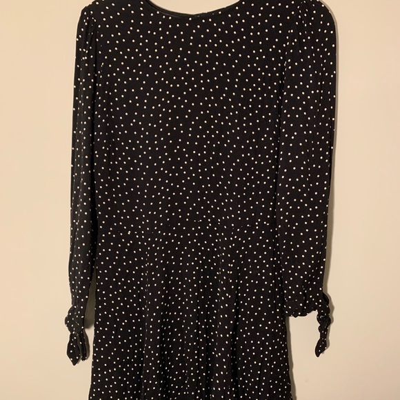 Reformation Dresses & Skirts - Black polka dot long sleeve dress